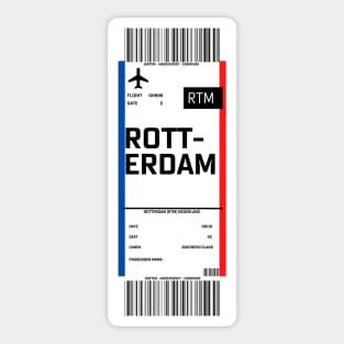 Boarding pass for Rotterdam Sticker